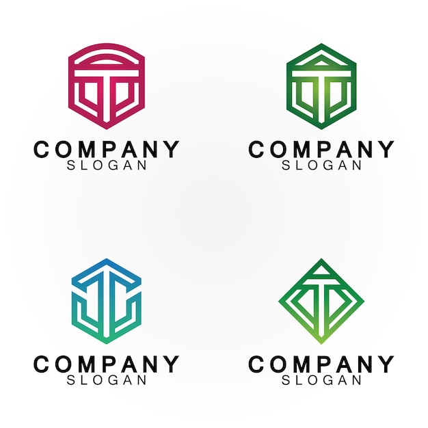 Letter T logo icon design template