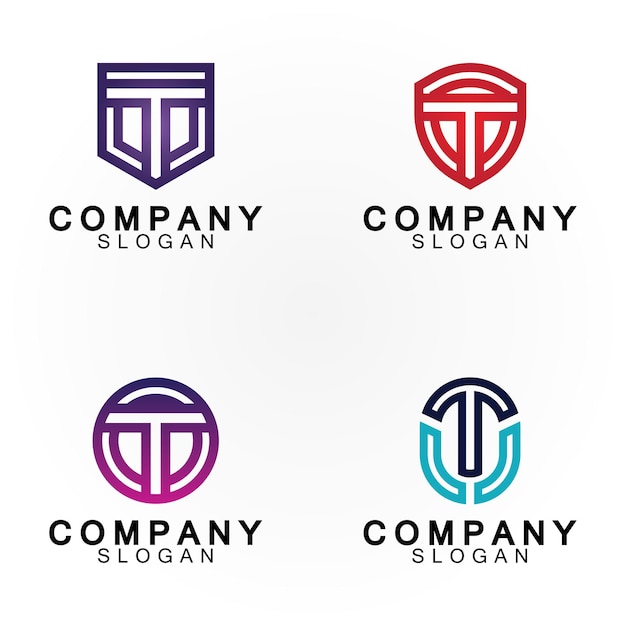 Letter T logo icon design template