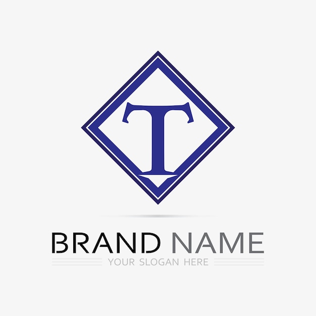 letter T logo image and font T design graphic vector