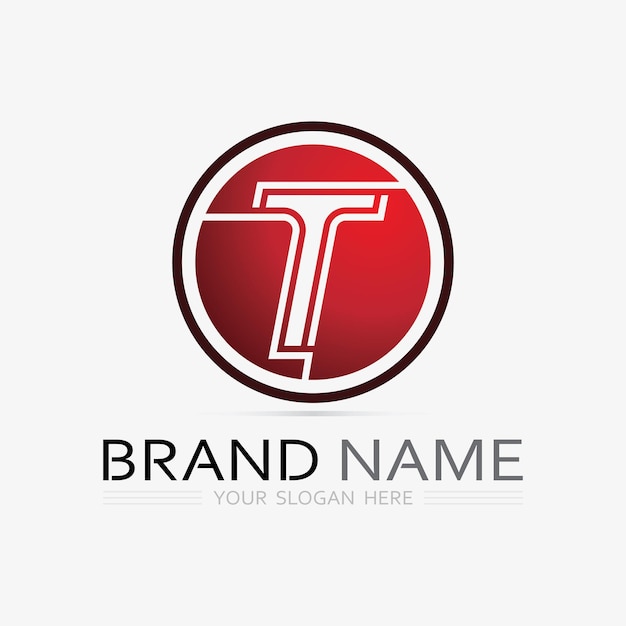 Letter t logo image and font t design graphic vector