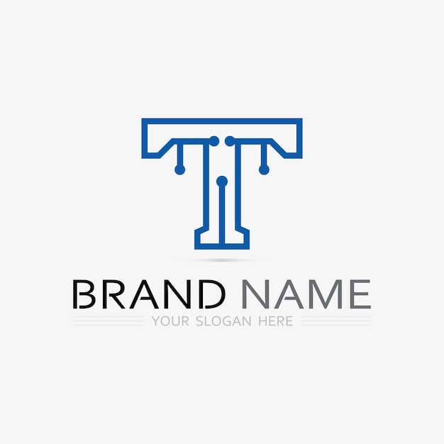 letter T logo image and font T design graphic vector