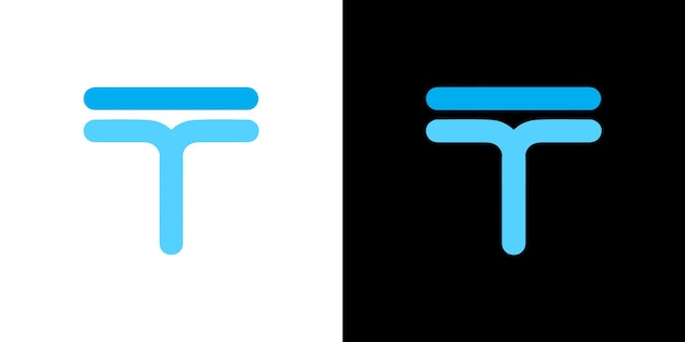 Letter t logo in modern style