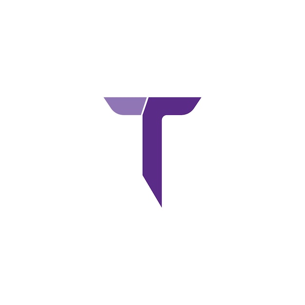 Letter t-logo ontwerp