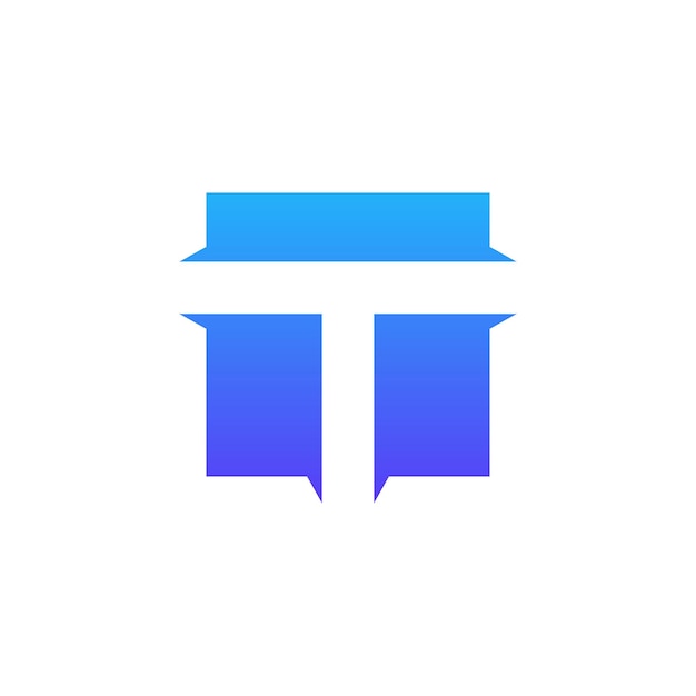 Letter T logo pictogram ontwerp sjabloon elementen vectorillustratie