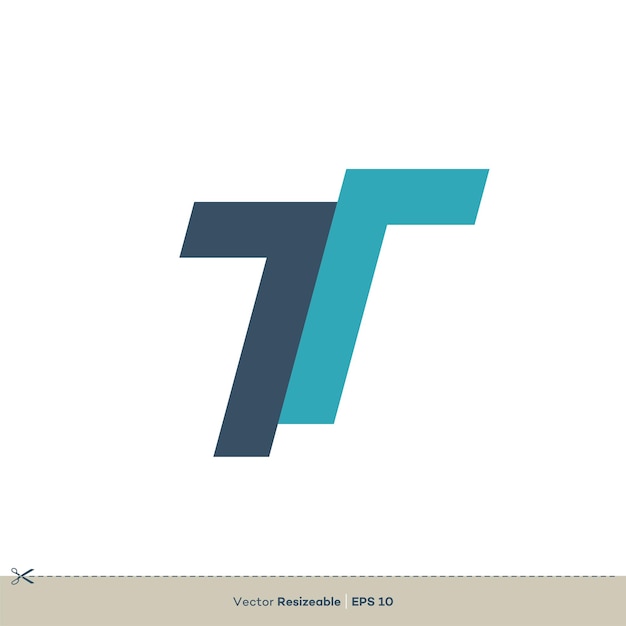 Letter T Logo Template Illustratie Ontwerp Vector EPS 10