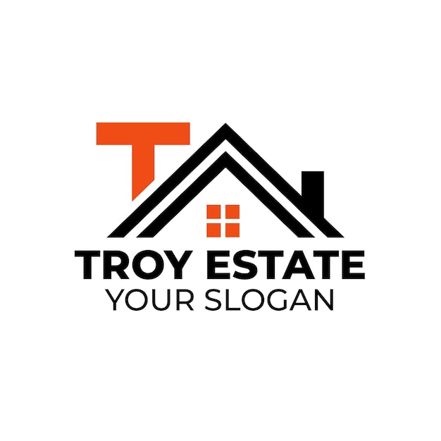 letter t real estate logo