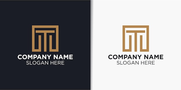 letter T simple logo vector, alphabet logo template