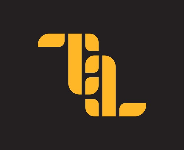 Vector letter ta ambigram logo