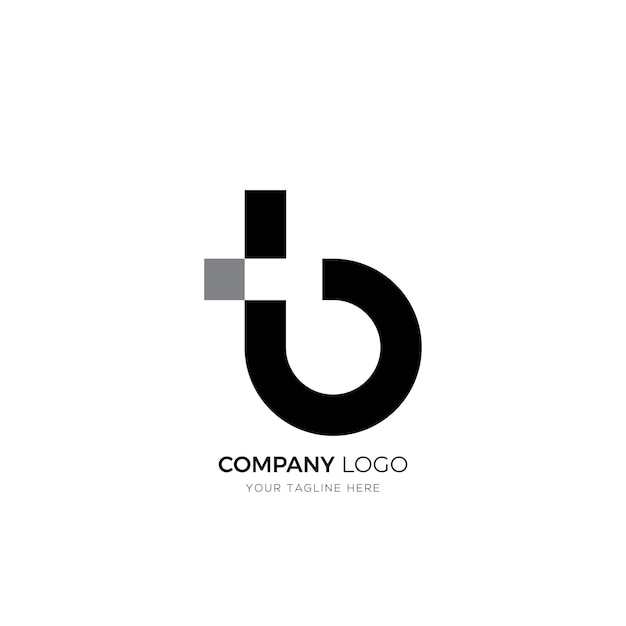 Letter tb modern monogram-logo