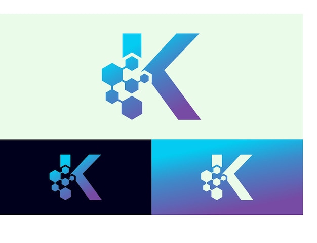 Дизайн логотипа letter technology с современной концепцией