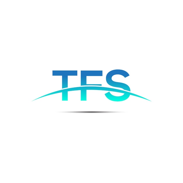 Letter TFS logo design icon.