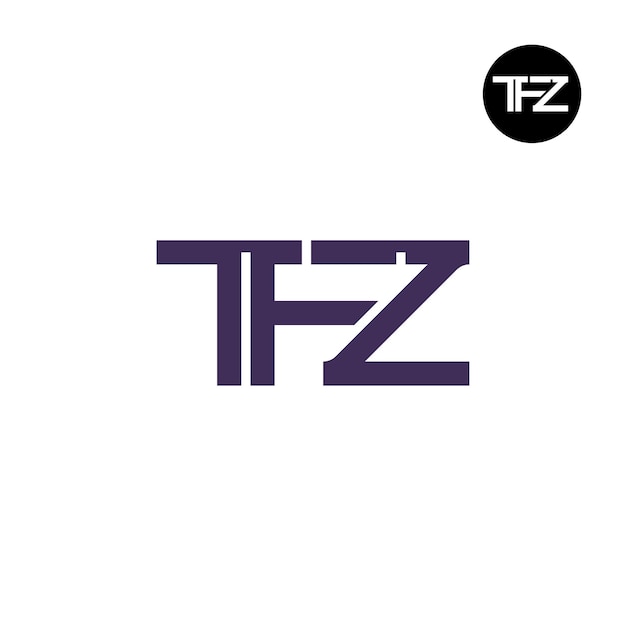 Vector letter tfz monogram logo design