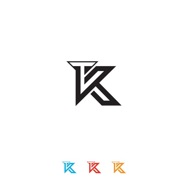 Letter Tk logo pictogram ontwerpsjabloon