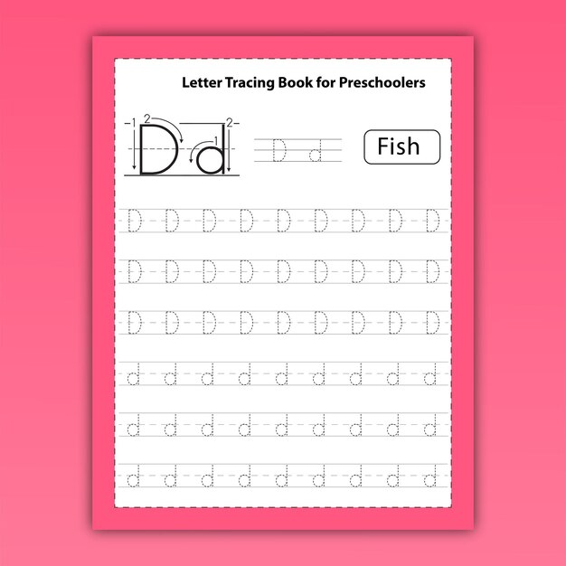 Letter tracing book for preschoolers