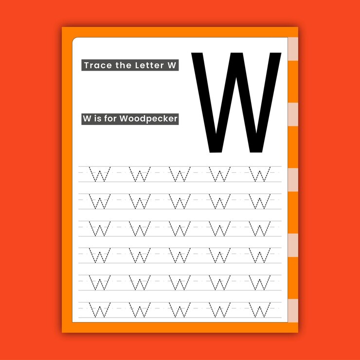 Vector letter tracing fresh workbooks for kids