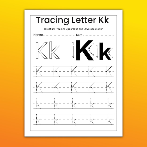 Letter Tracing Worksheet