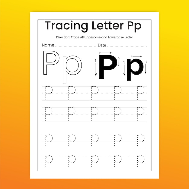 Letter Tracing Worksheet