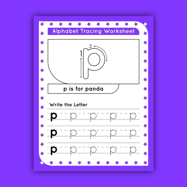 Letter Tracing Worksheets for Kids - lowercase