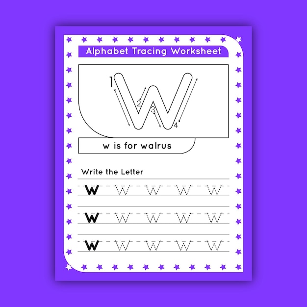 Letter Tracing Worksheets for Kids - lowercase