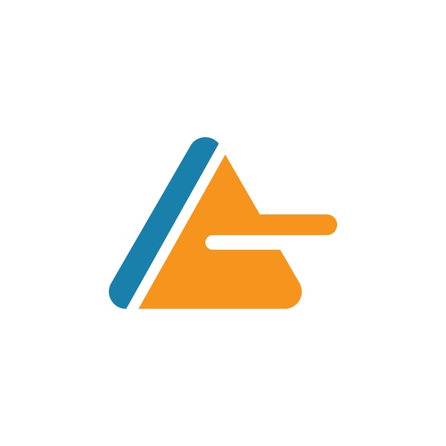 A Letter triangle concept Vector icon