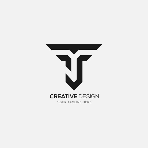 Letter Ts of St creatief abstract logo