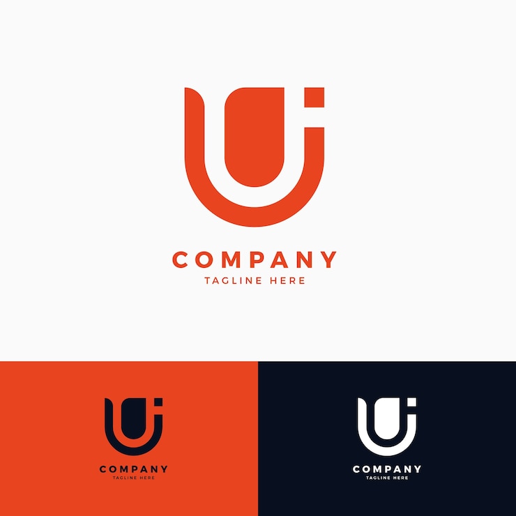 Vector 편지 ui 로고 디자인 서식 파일