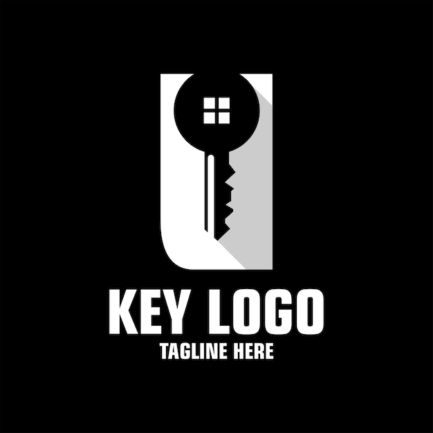 letter u key logo design template inspiration, vector illustration.