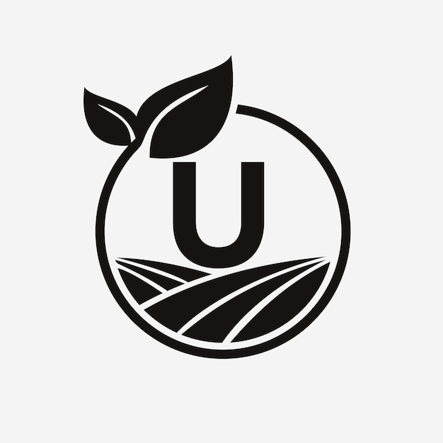 Letter U Landbouw Logo Landbouw Logotype Symbol Template