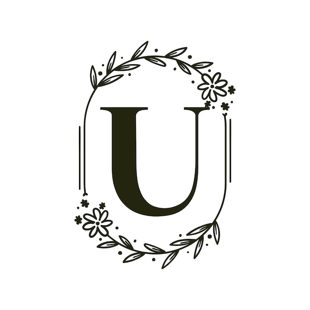 Vector letter u logo design