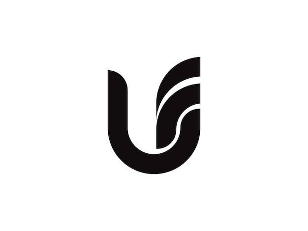 文字 U ロゴ アイコン デザイン テンプレート要素 U ロゴ デザイン