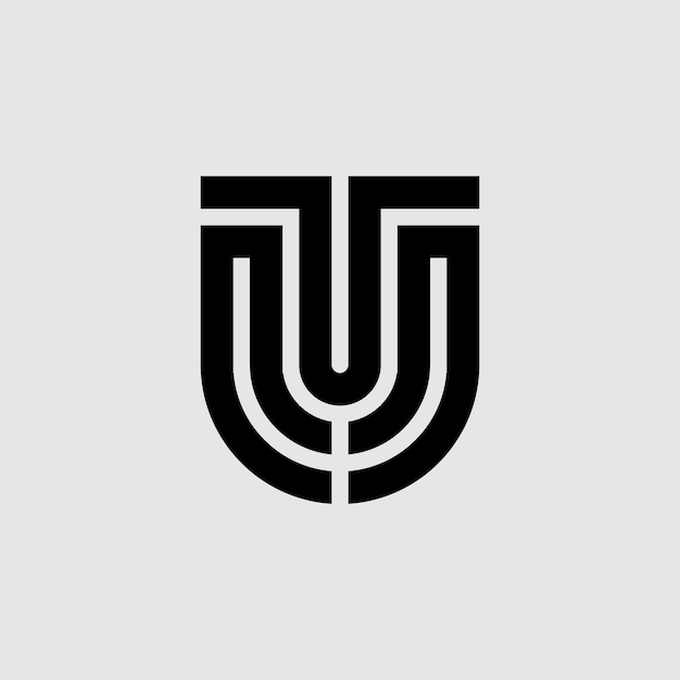 Letter U monogram logo