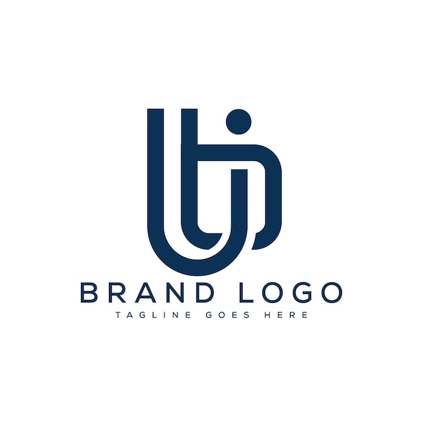 Vector letter ub logo design vector template design for brand