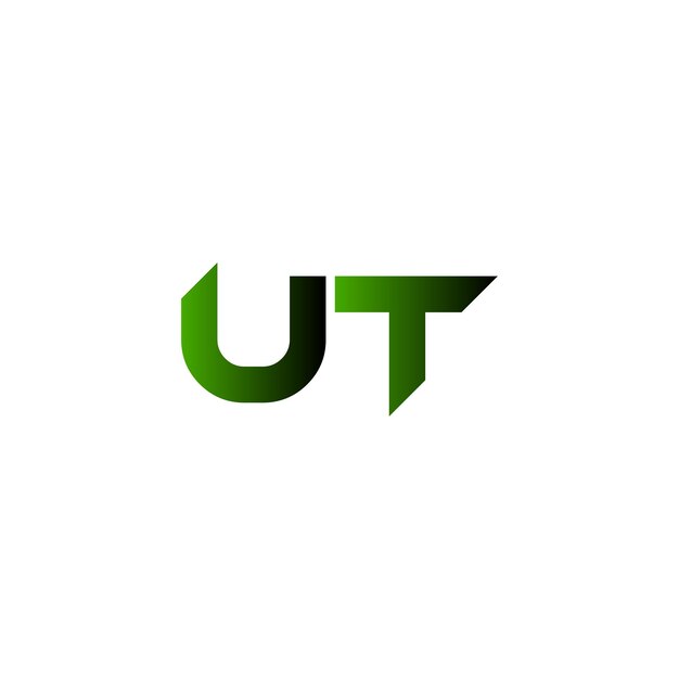 Vector letter ut logo in modern style