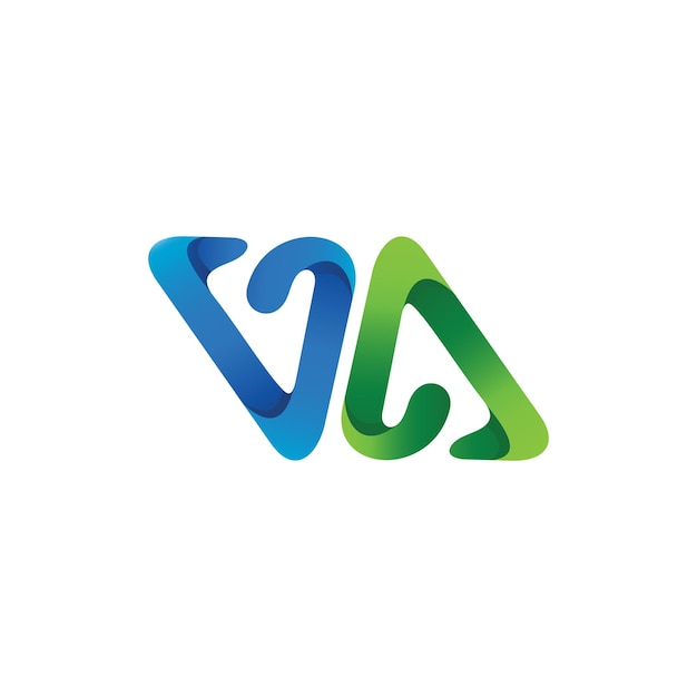 Letter v en een logo-ontwerp