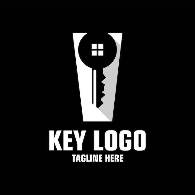 letter v key logo design template inspiration, vector illustration.