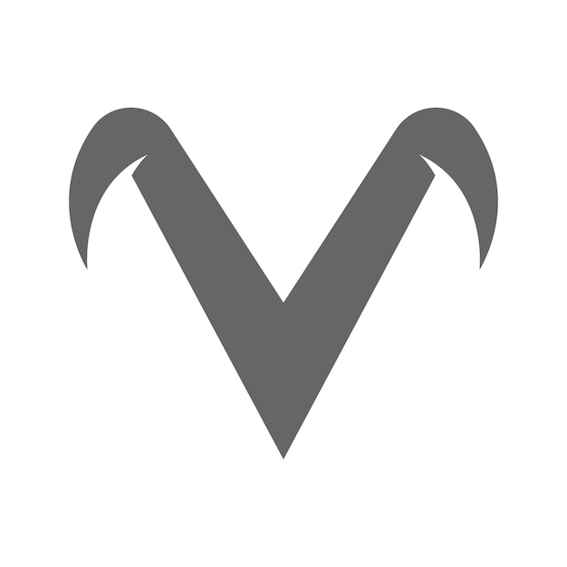 Letter V logo design illustration