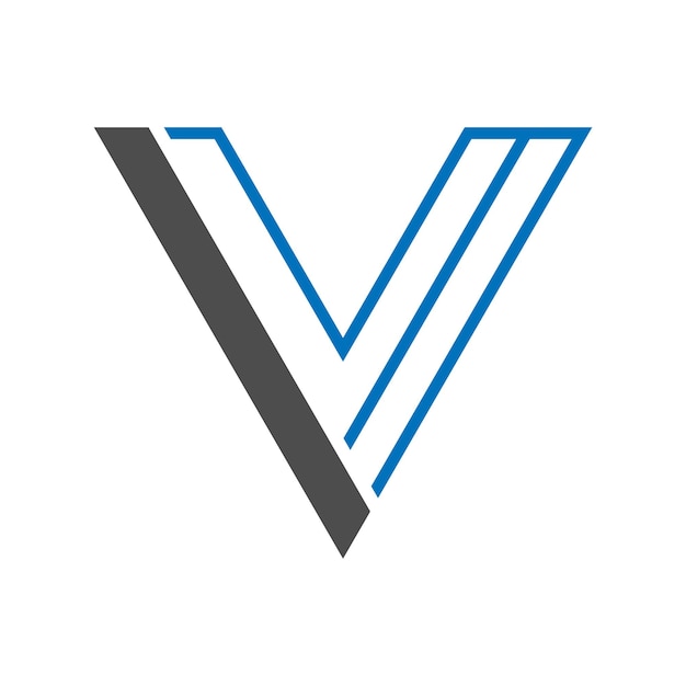 Letter V logo design illustration