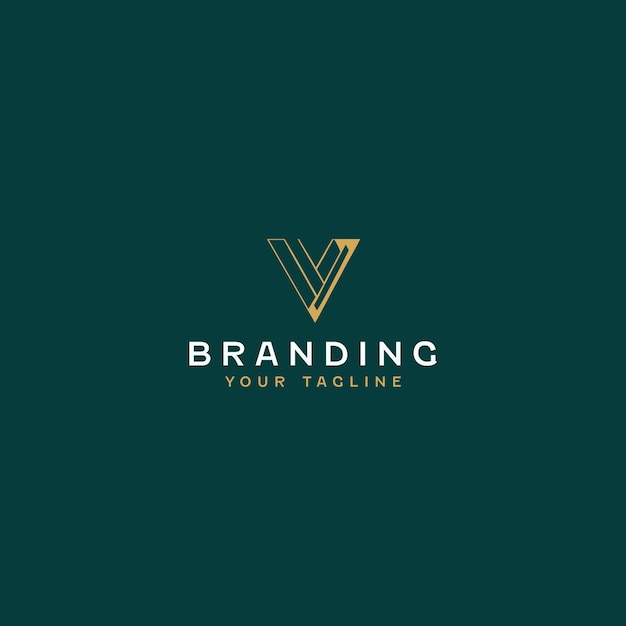 Letter V Logo Design Template