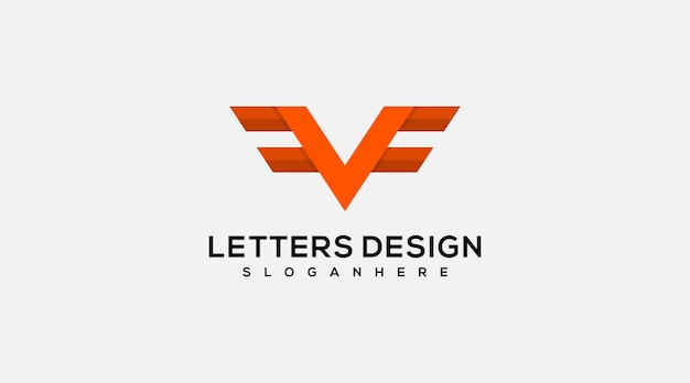 Иконка векторной иллюстрации логотипа Letter V