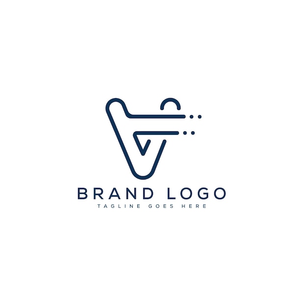 Letter v logo design vector template design for brand