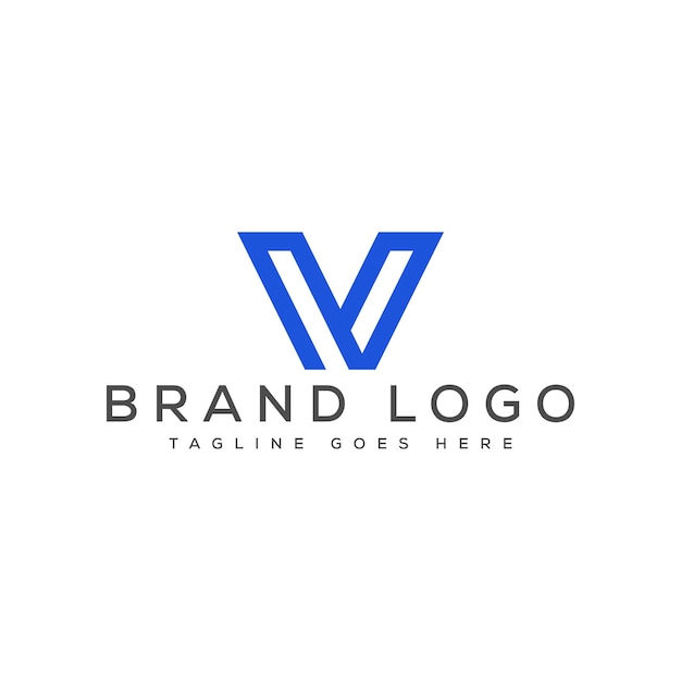 V 글자 로고 디자인 터 브랜드 템플릿 디자인