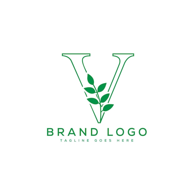 ベクトル v文字のロゴデザイン ベクトルテンプレートデザイン ブランド