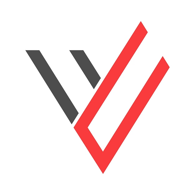 Vector letter v logo ontwerp illustratie