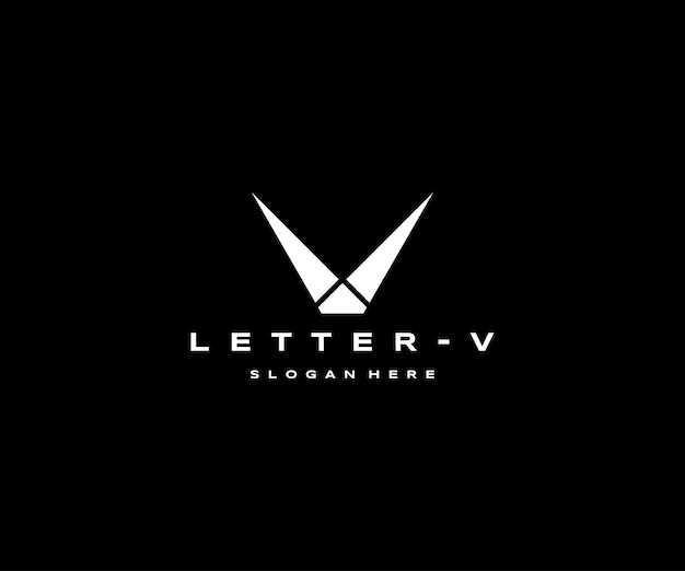 Letter V logo pictogram ontwerpsjabloon