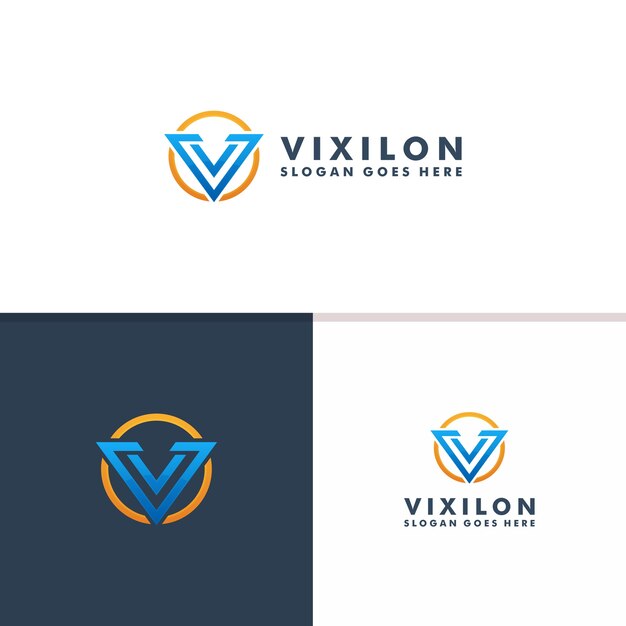 Premium Vector Letter v logo template. sport icon design vector logotype