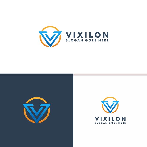 Letter v logo template. sport icon design vector logotype