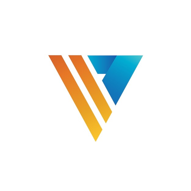 Letter v logo vector