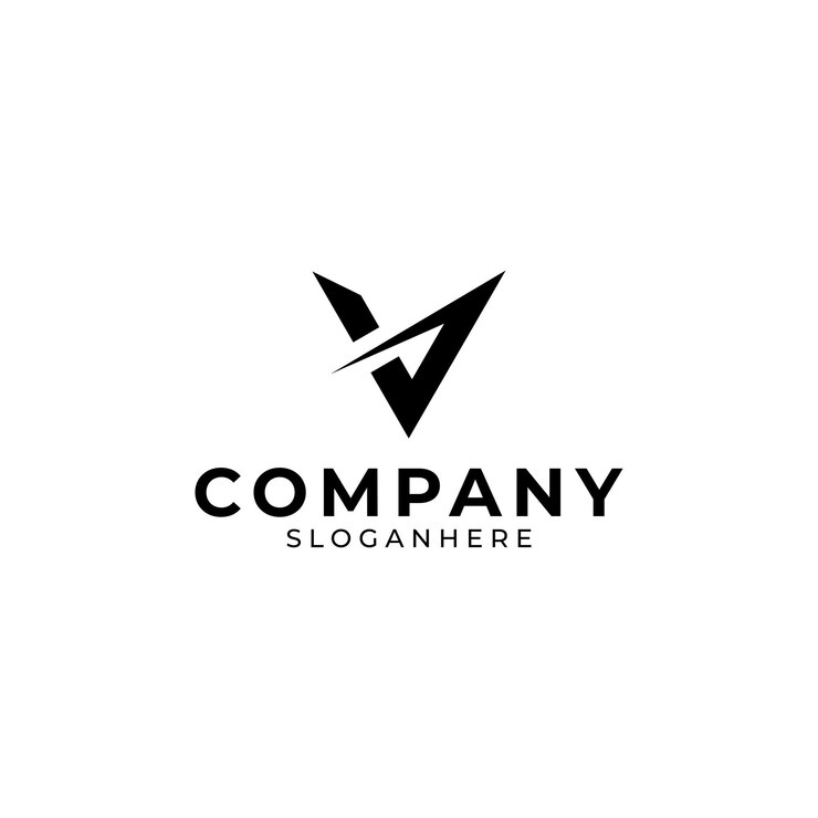 Vector 편지 v 로고