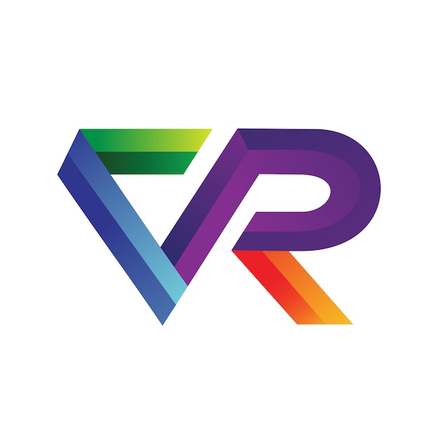 Letter V and R Logo Design