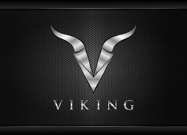 Letter V Viking Logo Letter V Logo ontwerp